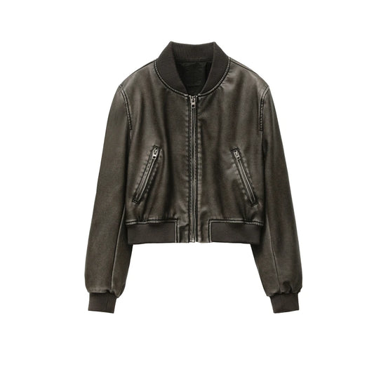 Lunara Winter™ Ribbed Collar Bomber Jacket
