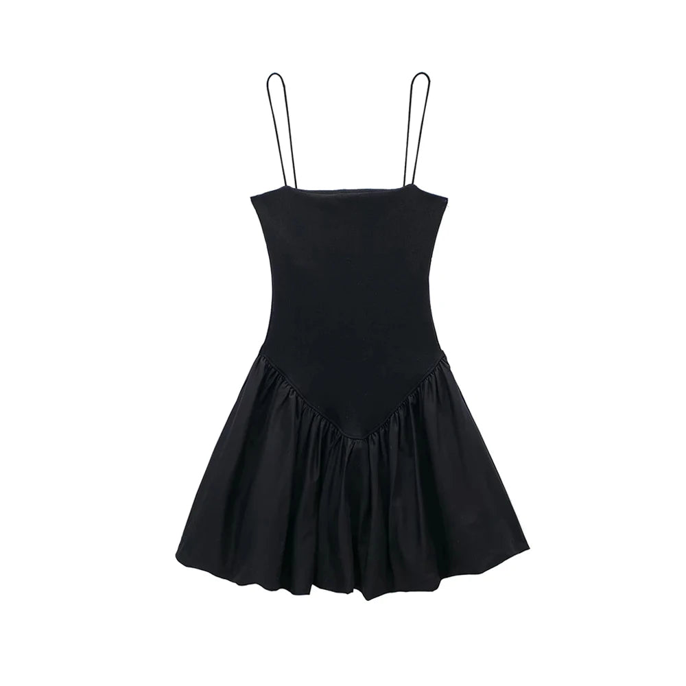 Amoura Dresses™ Minivestido com babado canelado
