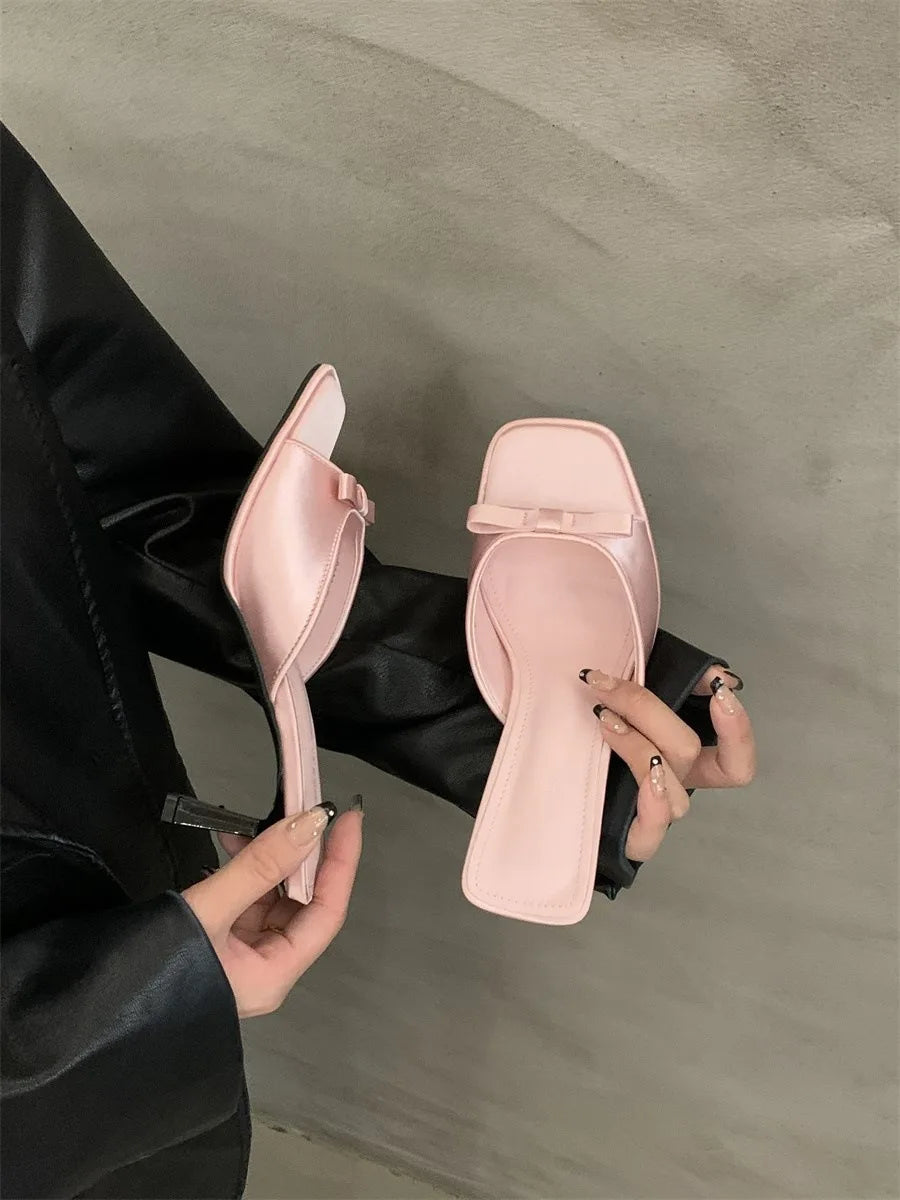 Solenne Shoes™ Women's Bow Low Heel Slippers