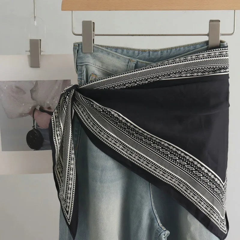 SatinÉclat™ Triangular Satin Scarf Belt