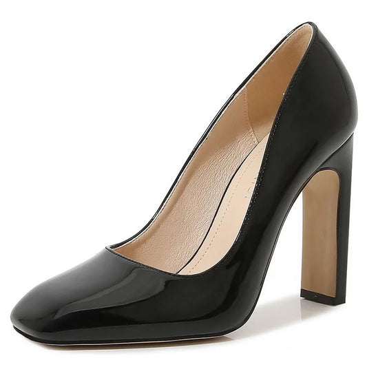 Solenne Shoes™ Escarpins à talons arrondis épais