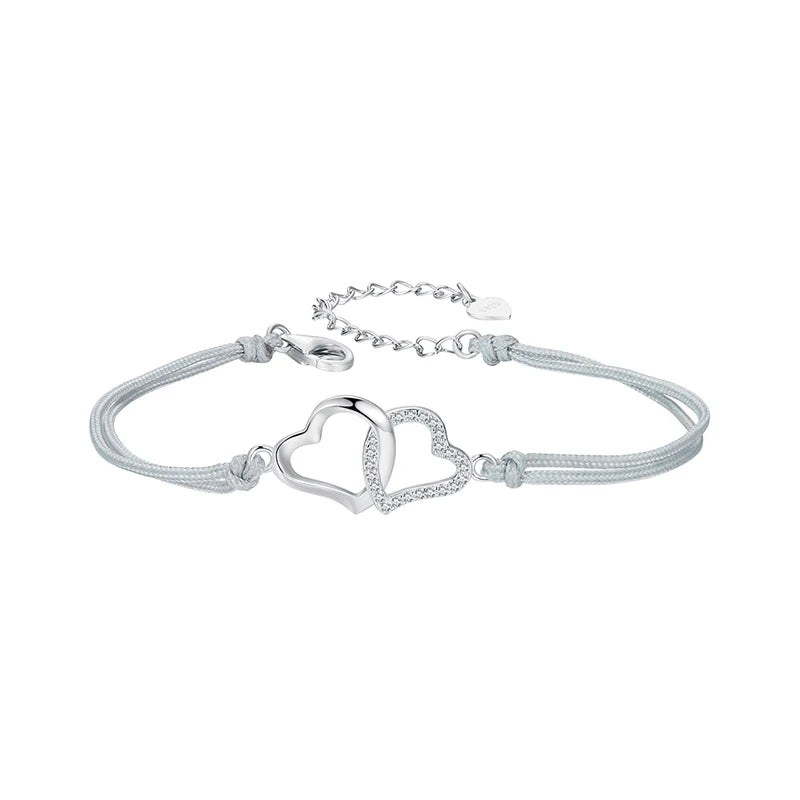 Elara Jewelry™ Eterna Duo Heart Bracelet