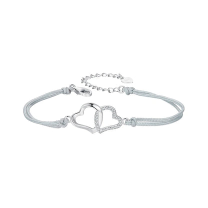 Elara Jewelry™ Eterna Duo Heart Bracelet