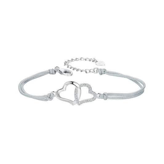 Elara Jewelry™ Eterna Duo Heart Bracelet