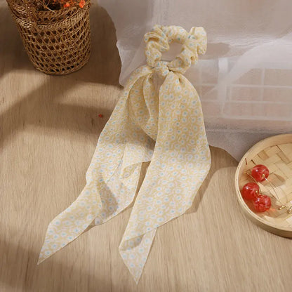 SatinÉclat™ Bow Satin Long Scrunchies