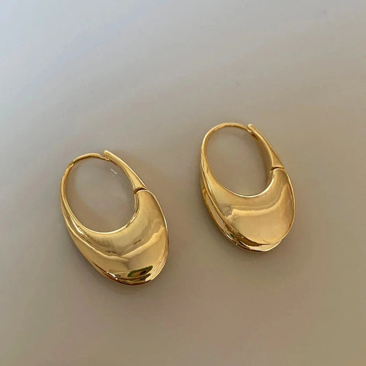 Elara Jewelry™ Bold Sculpted Hoop Earrings