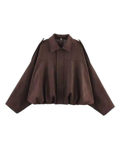 Lunara Winter™ Women Zipper Suede Jacket