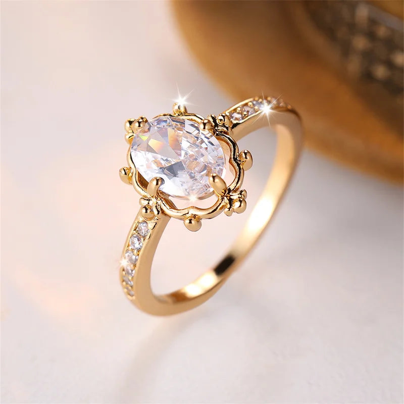 Elara Jewelry™ Royal Aura Crystal Ring