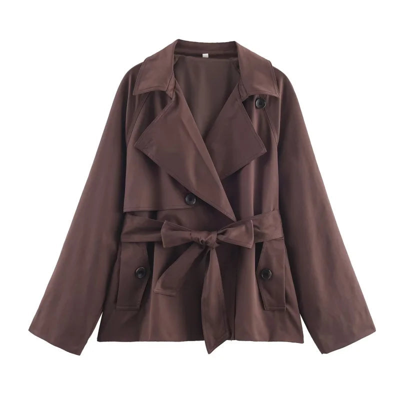 Lunara Winter™ Autumn Lapel Double-Breasted Coat