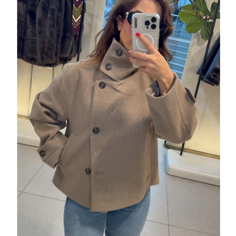 Lunara Winter™ High Collar Plush Jacket for Women