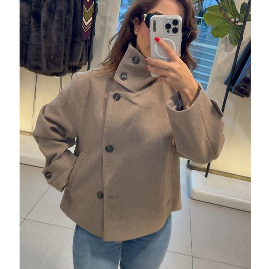 Lunara Winter™ High Collar Plush Jacket for Women