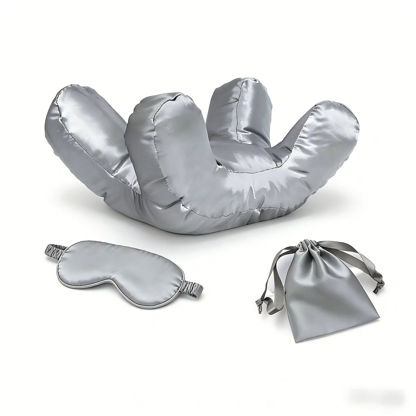 Ensemble de taies d'oreiller pour dormeur latéral SatinÉclat™ avec masque pour les yeux