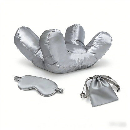 Ensemble de taies d'oreiller pour dormeur latéral SatinÉclat™ avec masque pour les yeux