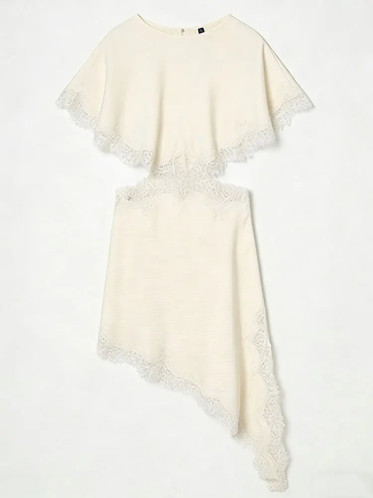 Amoura Dresses™ Lace Trim Mini Dress