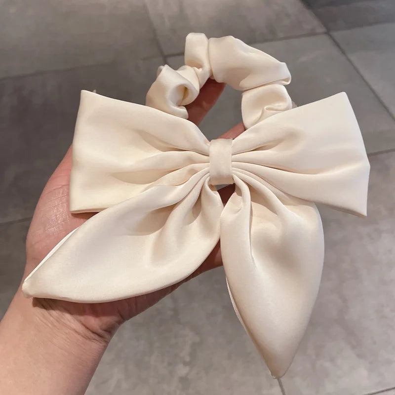 Satin Éclat™ Bow Elastic Hair Bands