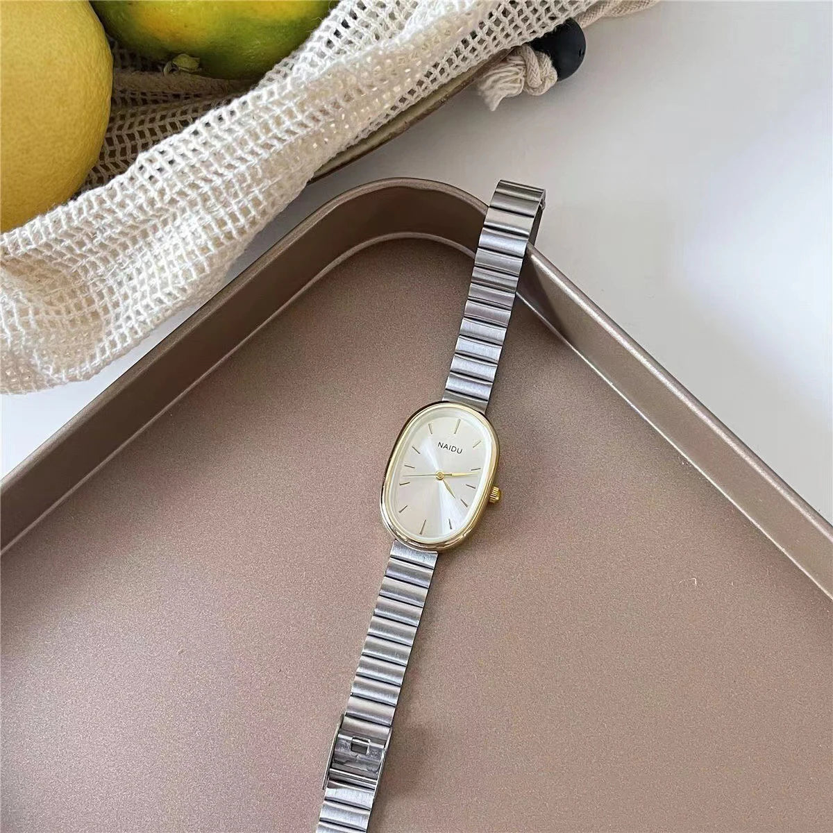 Velya Watches™ Relógio de luxo em aço oval