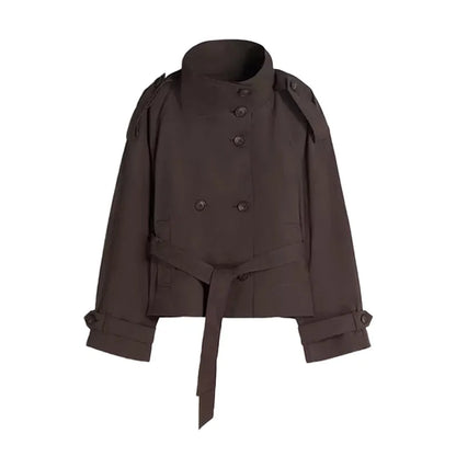 Lunara Winter™ Solider Trenchcoat mit Schnürung für Damen