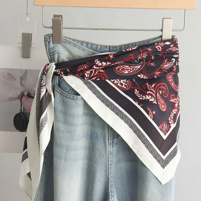 SatinÉclat™ Triangular Satin Scarf Belt