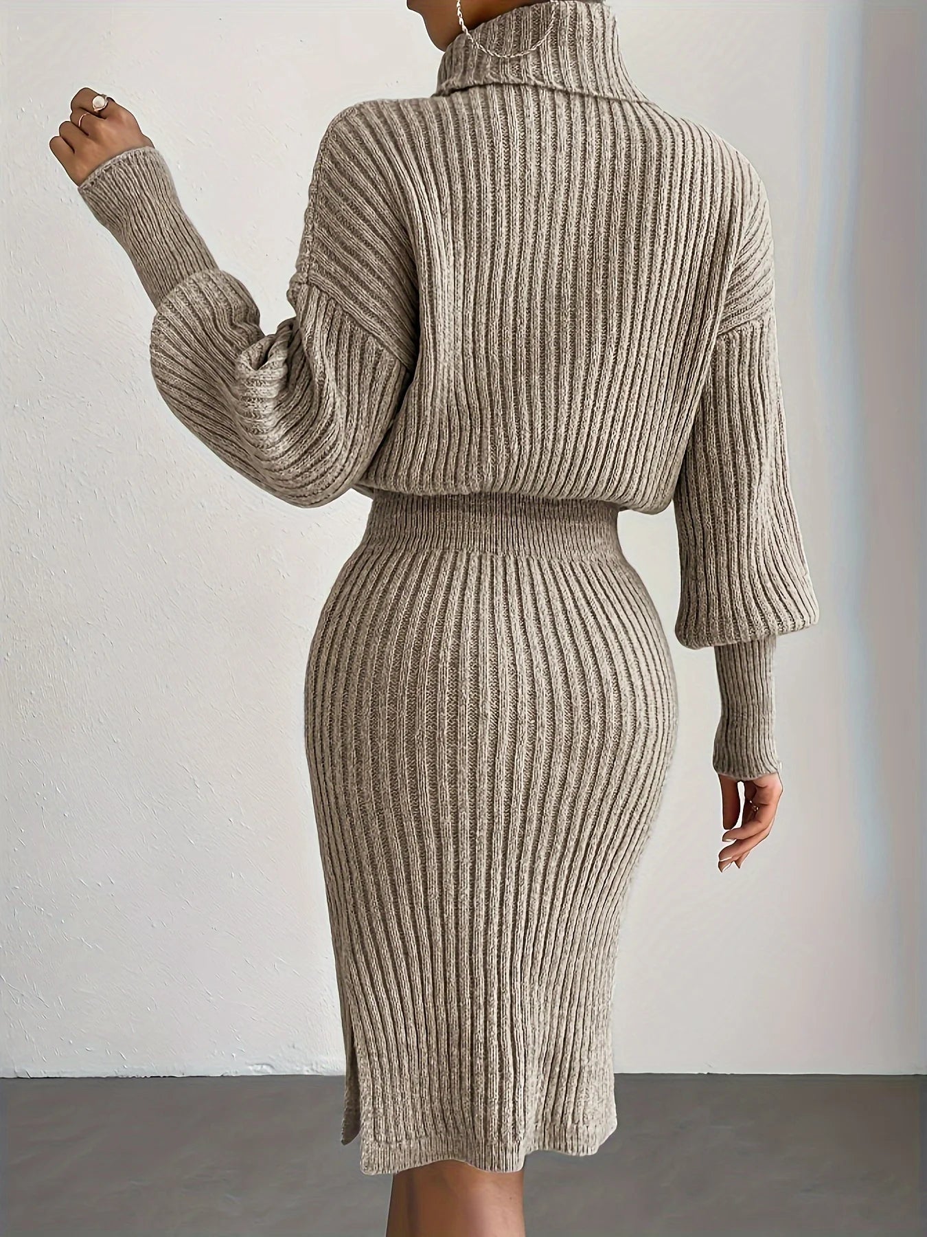 Amoura Dresses™ Winter Turtleneck Pullover Dress