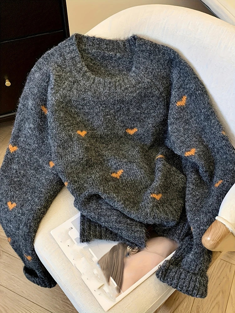 Pull à motif cœur Lunara Winter™