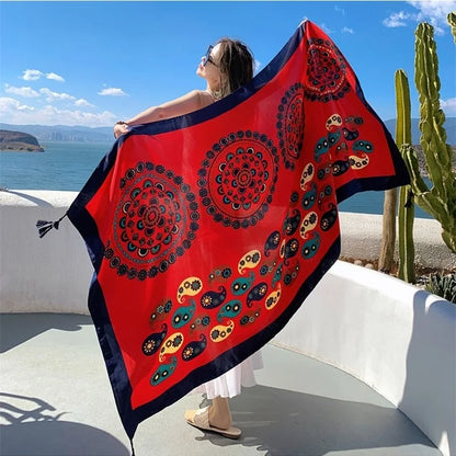 SeaLure™ Aura Artisanal Silk-Blend Shawl