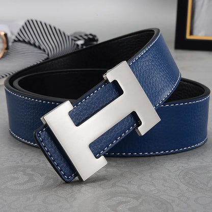 ÉlanBag™ Leather Buckle Metal Belt