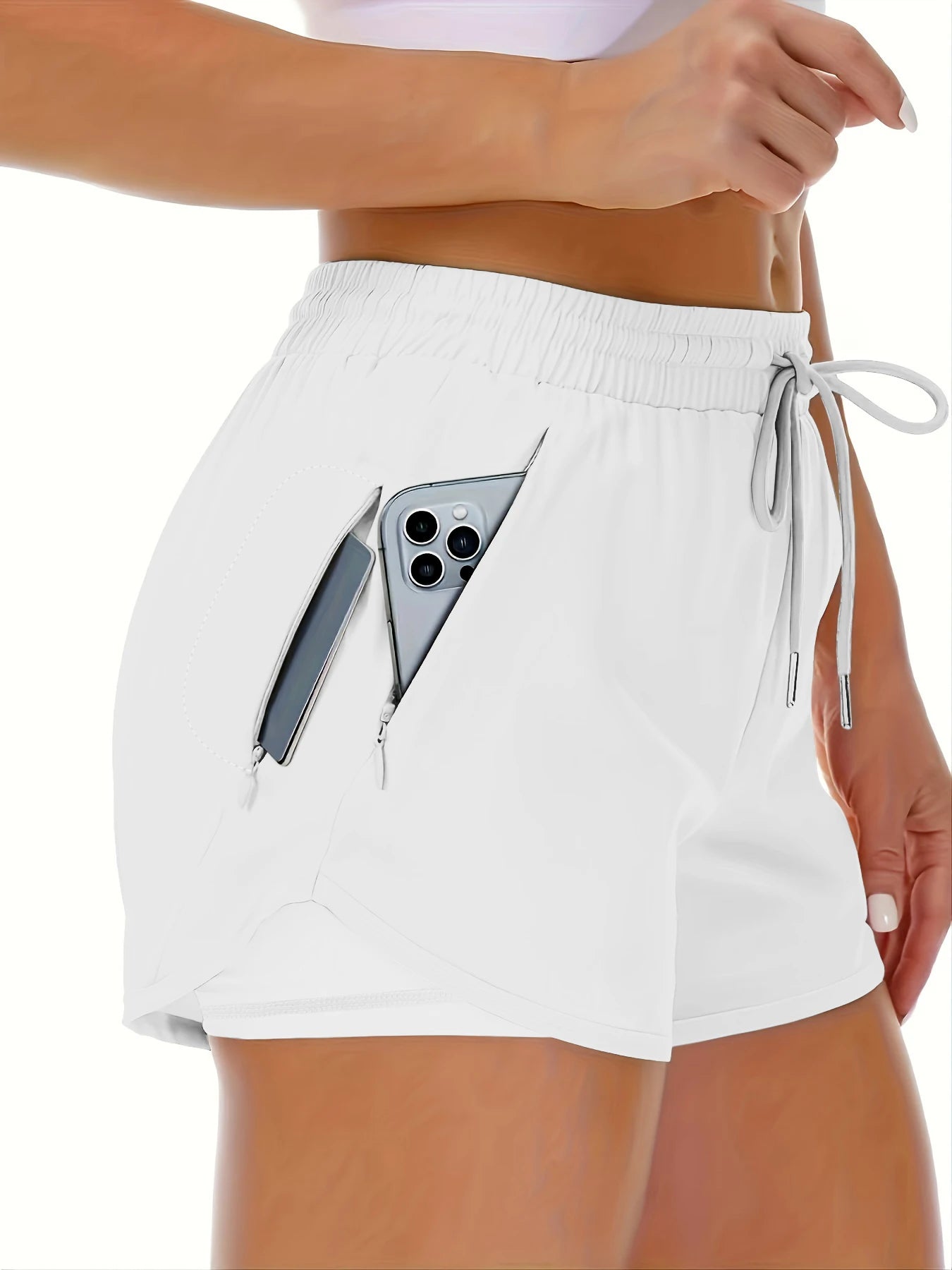 VibeFit™ Elegant Workout Shorts