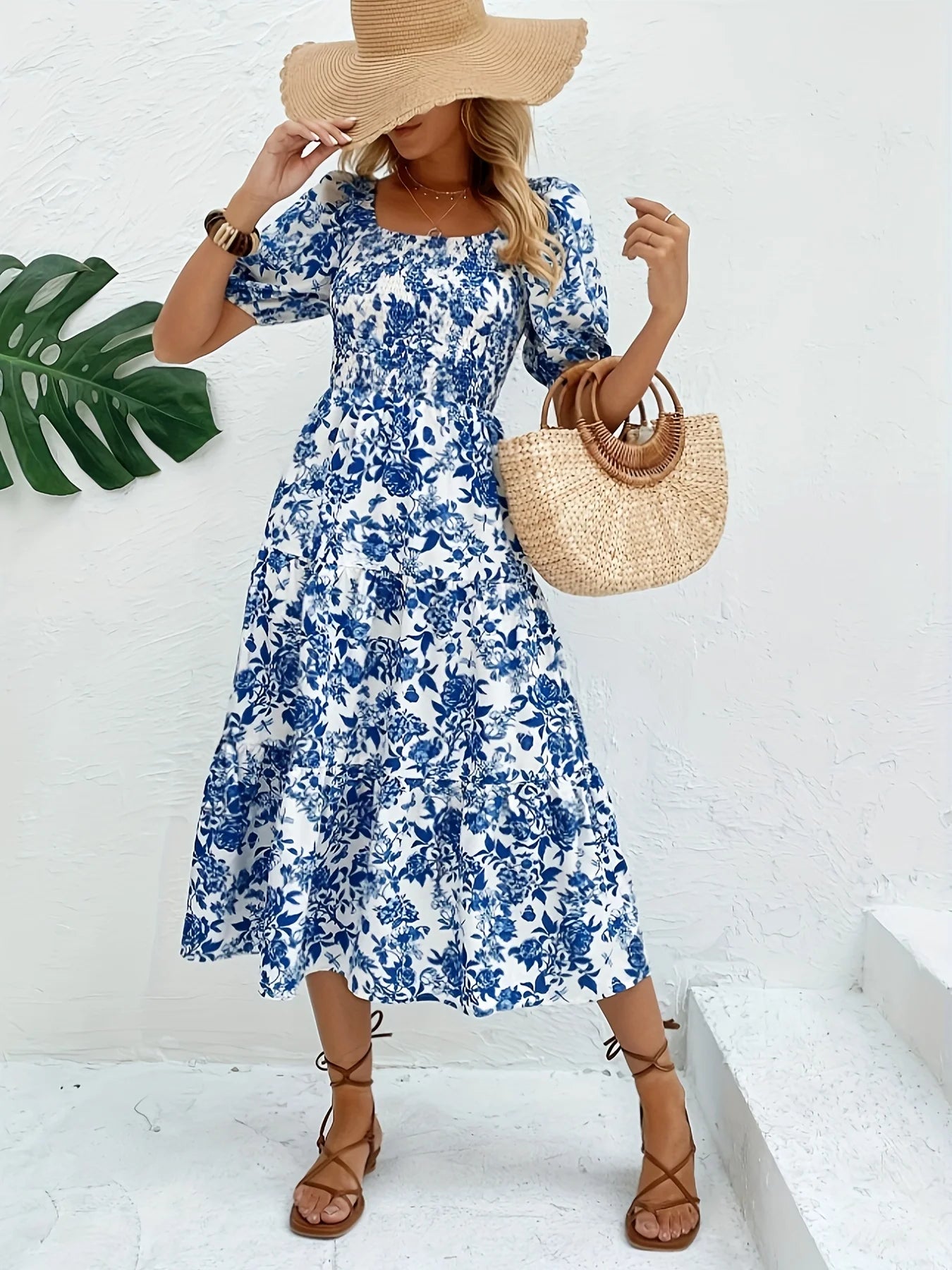 Amoura Dresses™ Long Floral Print Dress