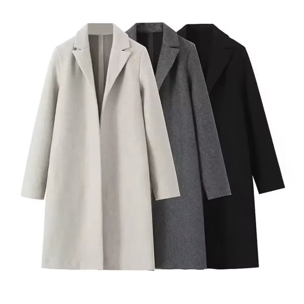 Lunara Winter™ Timeless Wool Long Coat