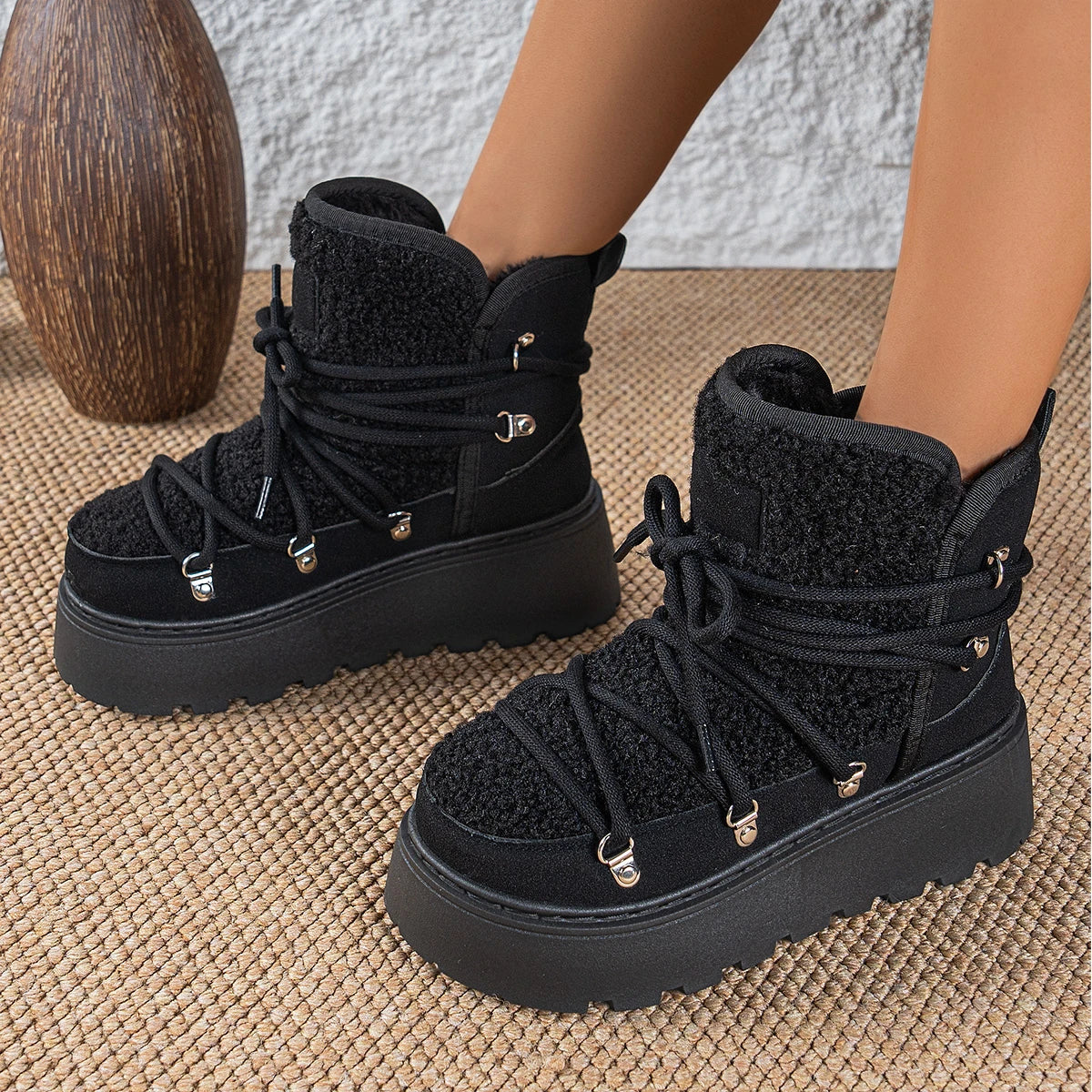 Lunara Winter™ Cross-Tie Snow Boots