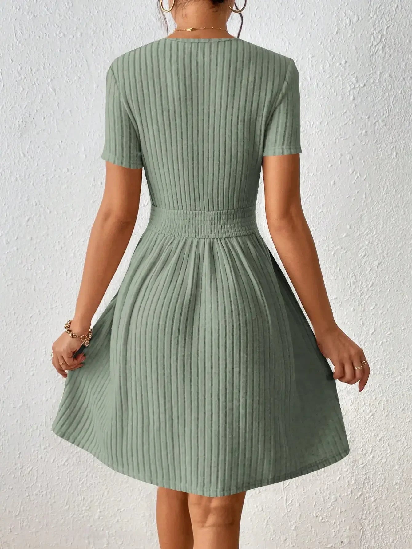 Amoura Dresses™ Ribbed Waist Knitted Dress