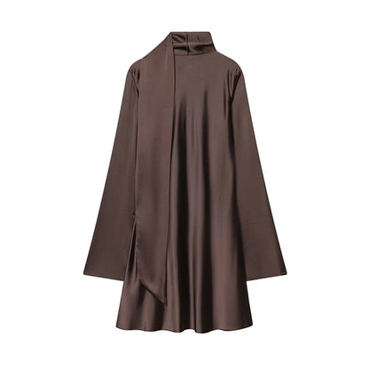 Amoura Dresses™ Elegant Short Dress with Scarf