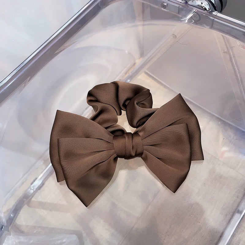 SatinÉclat™ Bow Hair Scrunchie