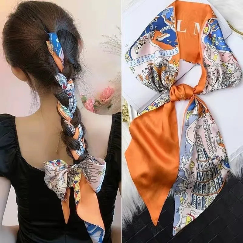 SatinÉclat™ Long Silk Scarf Belt