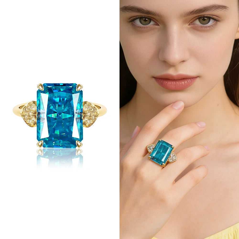 Elara Jewelry™ Aurora Prism Statement Ring
