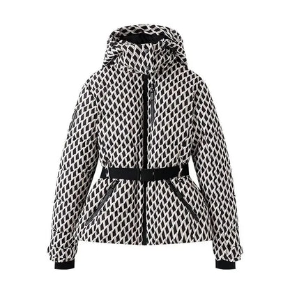 Chaqueta acolchada con capucha y cinturón Lunara Winter™