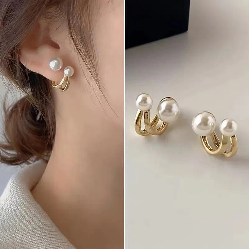 Elara Jewelry™ Elaris Pearl Wrap Earrings