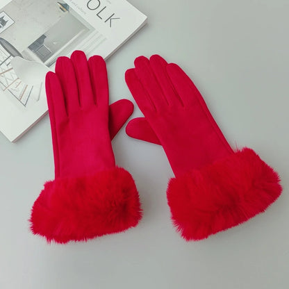 Gants chauds en cuir suédé Lunara Winter™