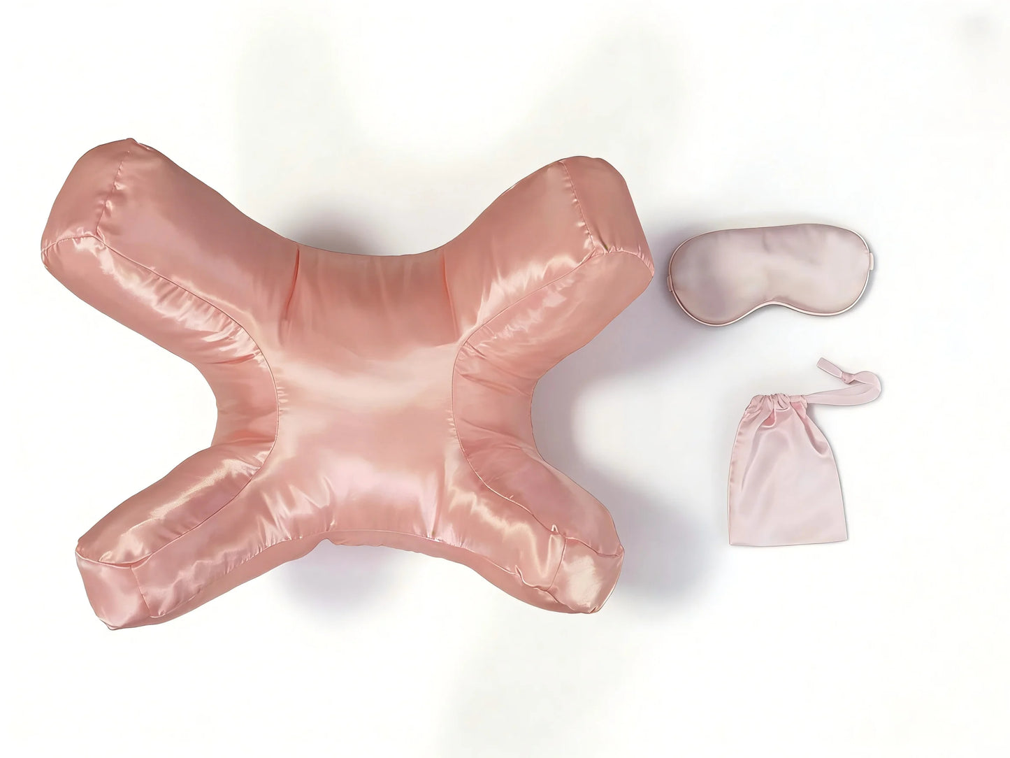 Ensemble de taies d'oreiller pour dormeur latéral SatinÉclat™ avec masque pour les yeux