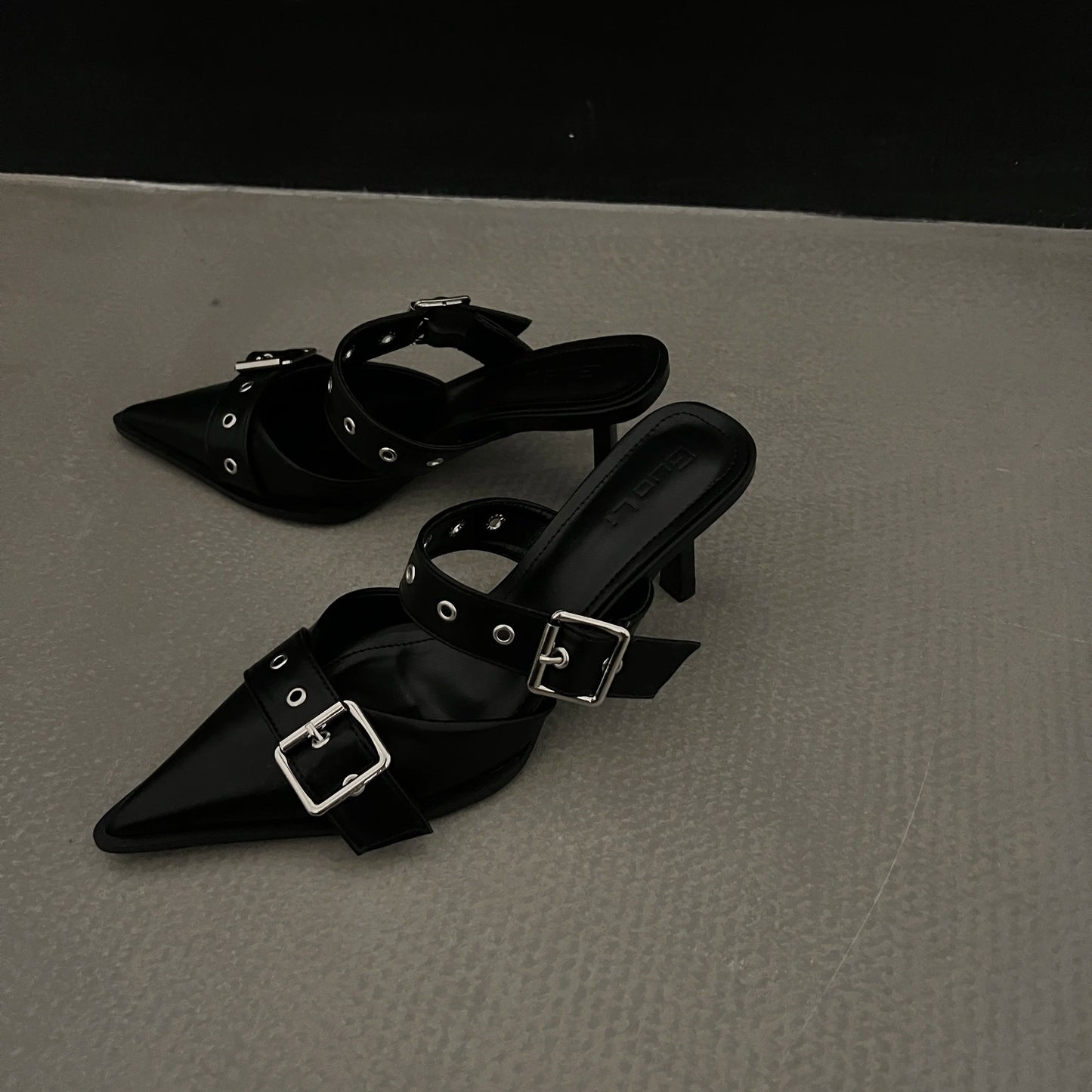 Solenne Shoes™ Belt Buckle Heel Pumps