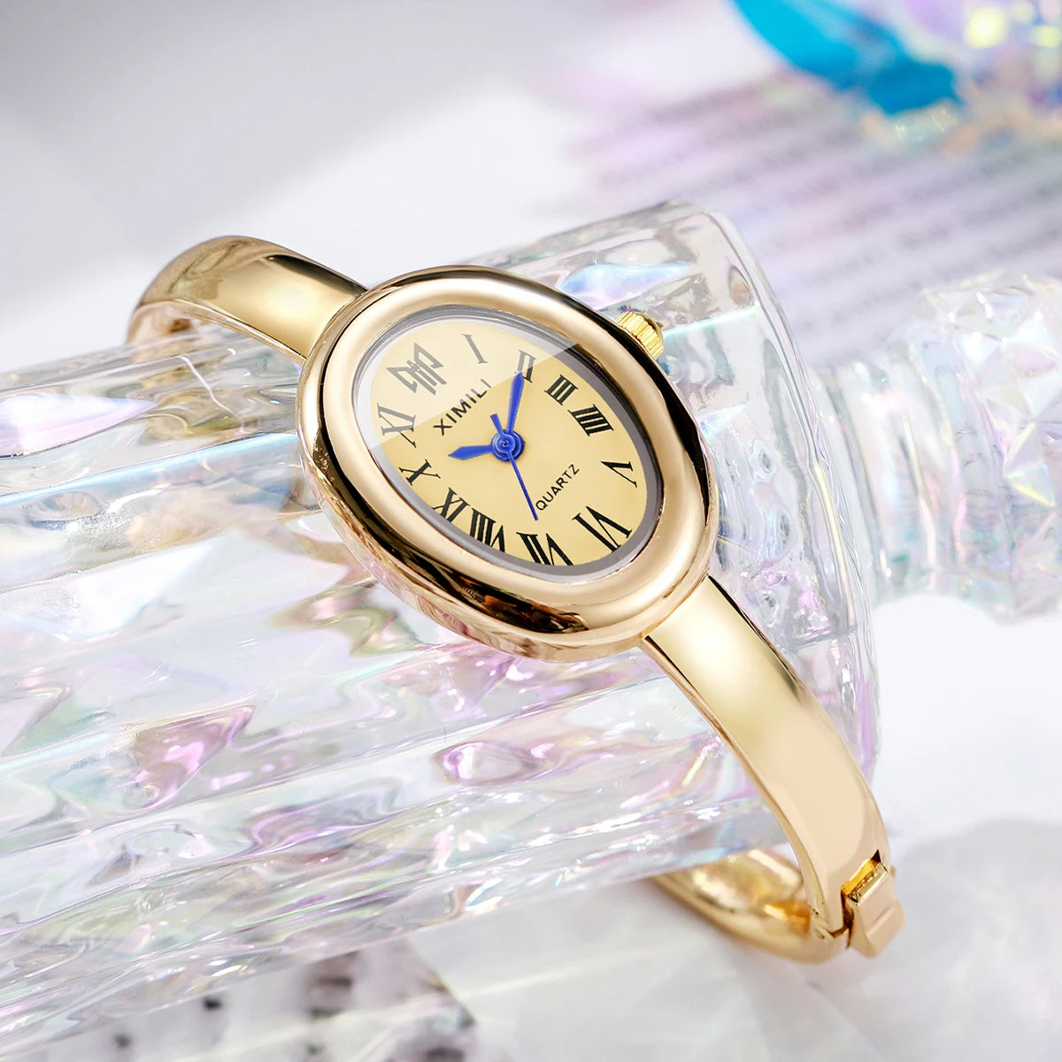 Velya Watches™ Oval Face Bangle Bracelet Watch