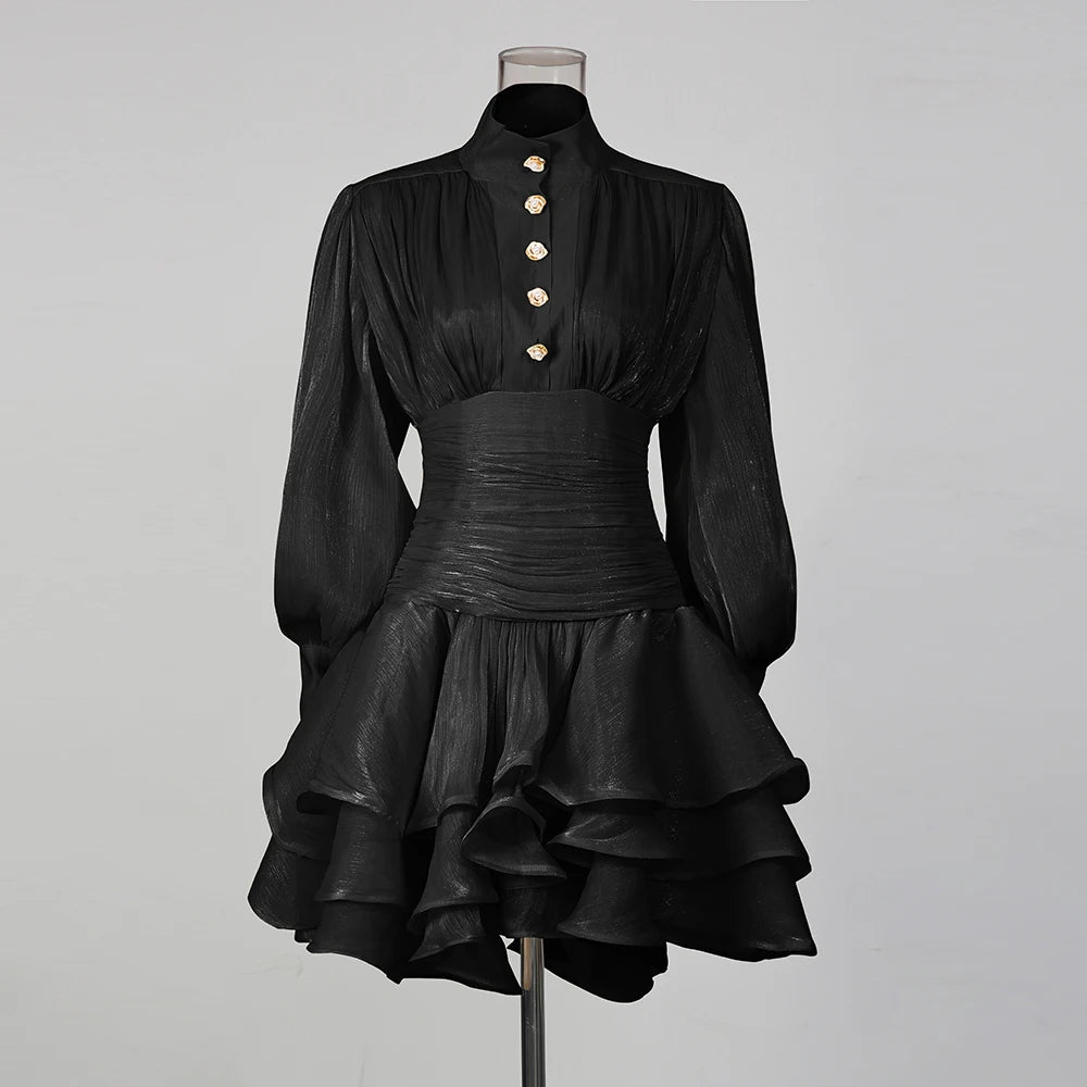 Amoura Dresses™ Women Puff Sleeves Ruched Waist