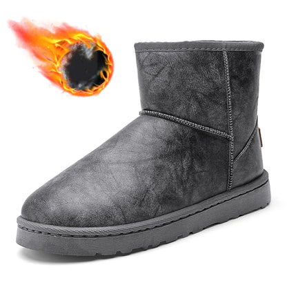 Botas de neve de lã de couro Premium Lunara Winter™