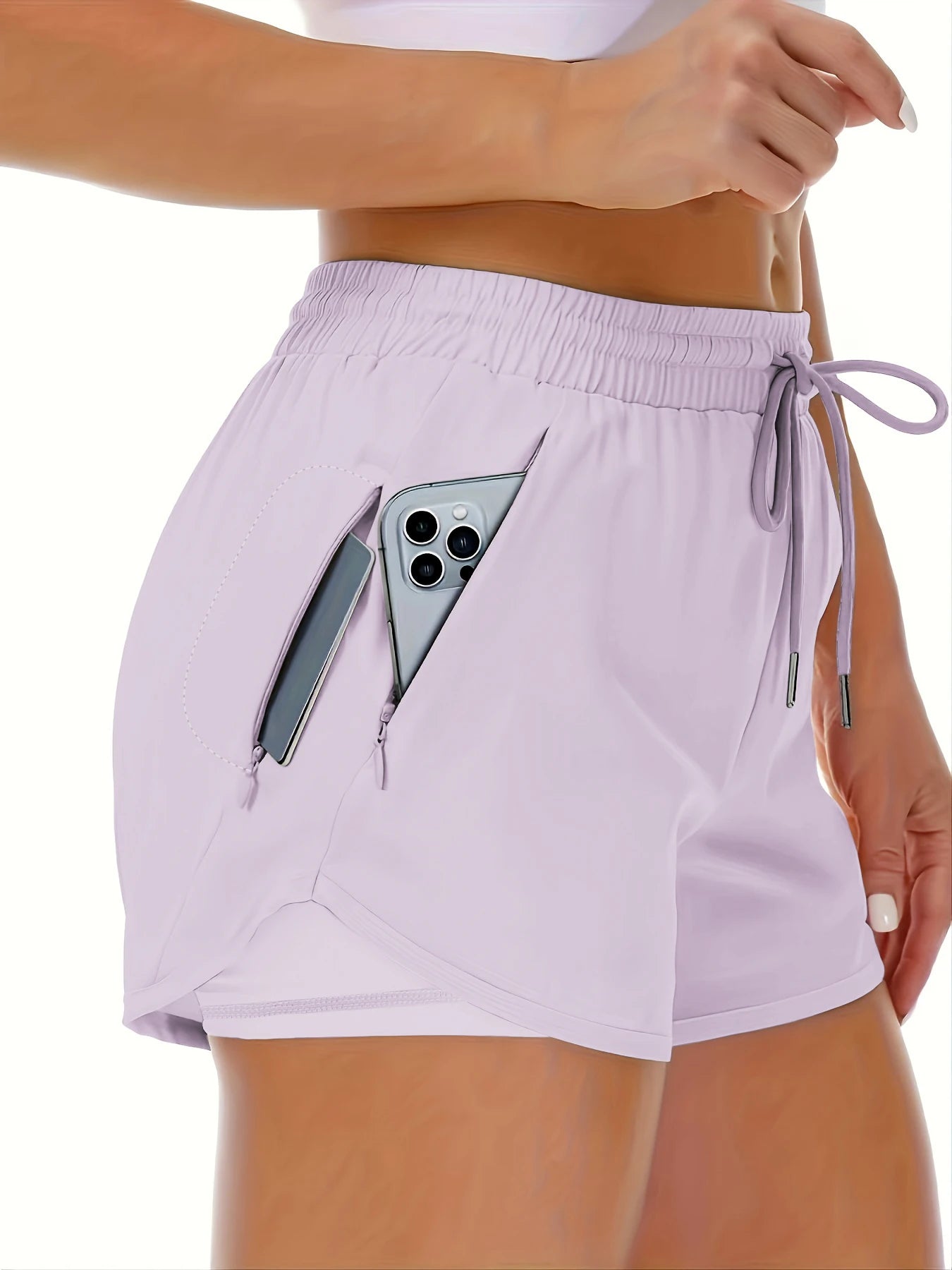 VibeFit™ Elegant Workout Shorts