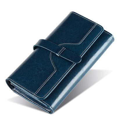 ÉlanBag™ Leather Long Clutch Bag