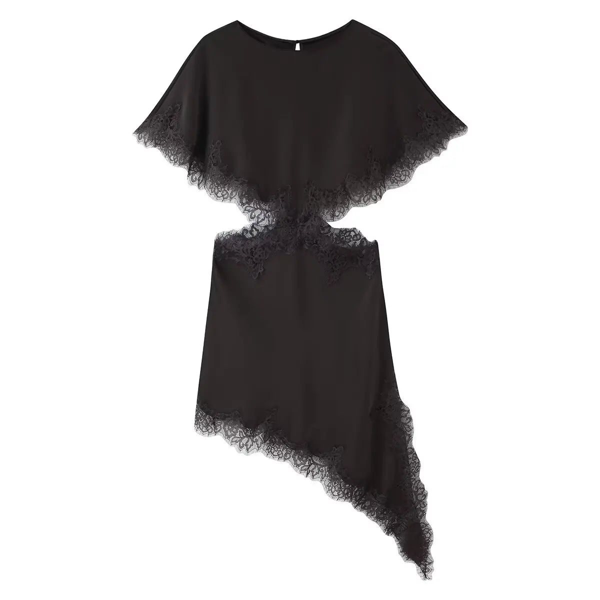 Amoura Dresses™ Lace Trim Mini Dress