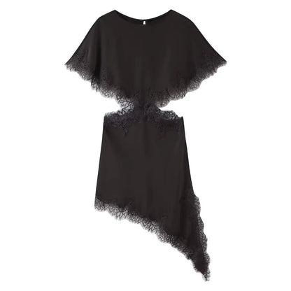 Amoura Dresses™ Lace Trim Mini Dress