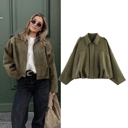 Lunara Winter™ Cropped Cape Sleeve Jacket
