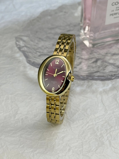 Velya Watches™ Luxuriöse ovale Damenuhr