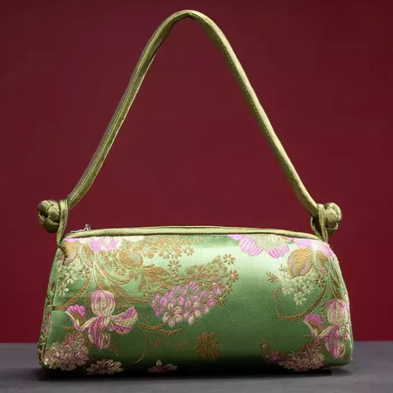 Bolsa feminina bordada em seda ÉlanBag™